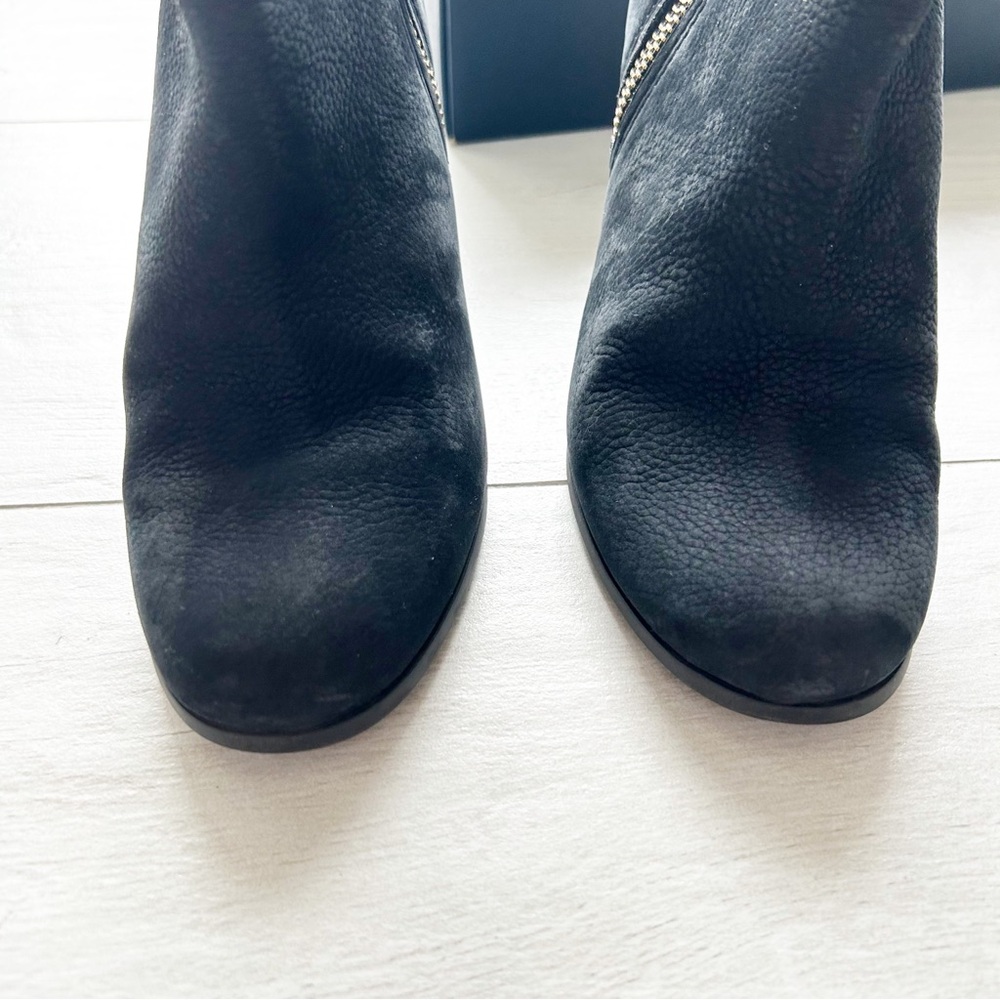 Cole Haan GrandOS Davenport Black Nubuck Leather Heeled Ankle Boots Booties Sz 5 - Picture 5 of 8